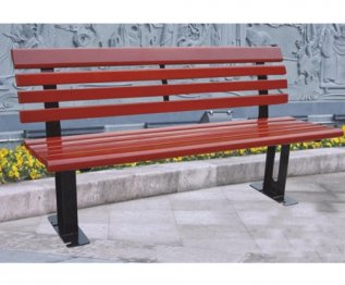 威海公園椅實(shí)木或塑木材質(zhì)