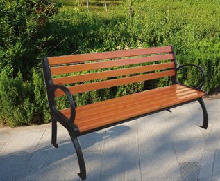 實(shí)木塑木公園椅濟(jì)南公園椅